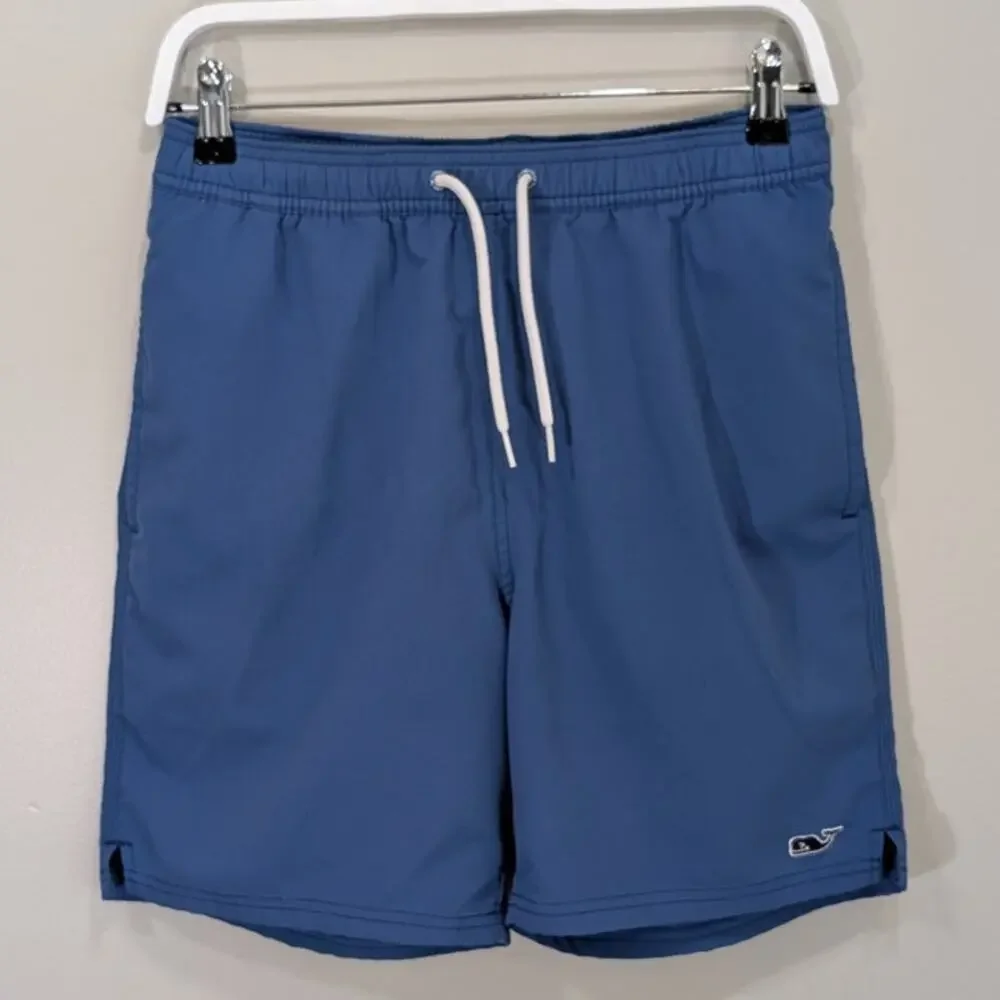 Vineyard Vines Swim Trunks Blue Solid Lined Classic Preppy Nautical - Size XS